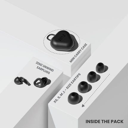 ZENZ - Unwind Earplugs - Onyx Black