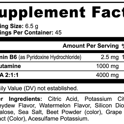 BCAA Post Workout Powder (Honeydew/Watermelon)