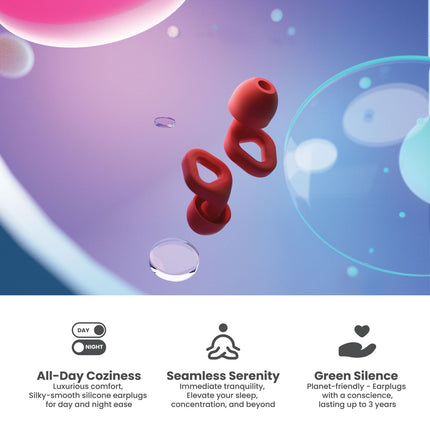 ZENZ - Unwind Earplugs - Fiery Red