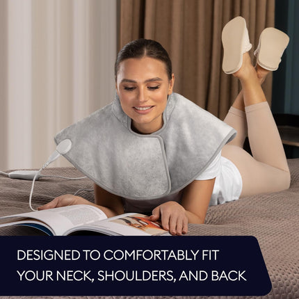 Neck & Shoulders Heating Wrap Lava, Mist Gray
