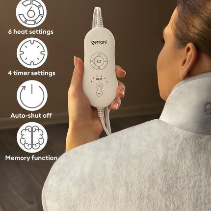 Neck & Shoulders Heating Wrap Lava, Mist Gray