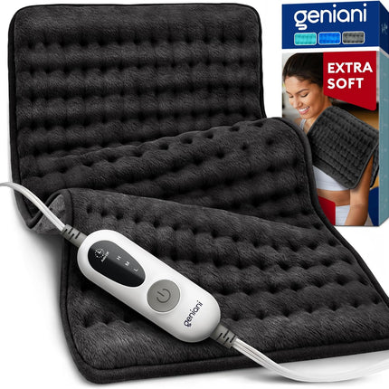 Heating Pad XL, Double-sided, Jet Black