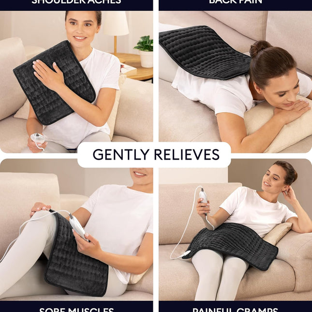 Heating Pad XL, Double-sided, Jet Black