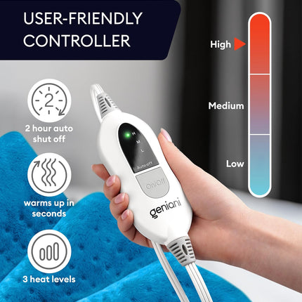 Heating Pad XL, Aqua Blue