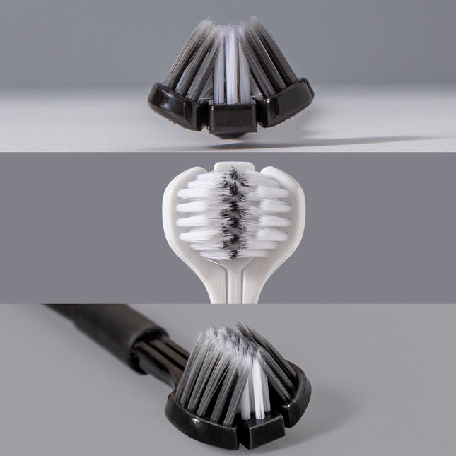 Triple-Sided Soft Bristle Toothbrush