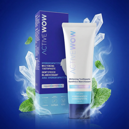 Active Wow 24k White Hydroxyapatite Whitening Toothpaste - Fresh Mint