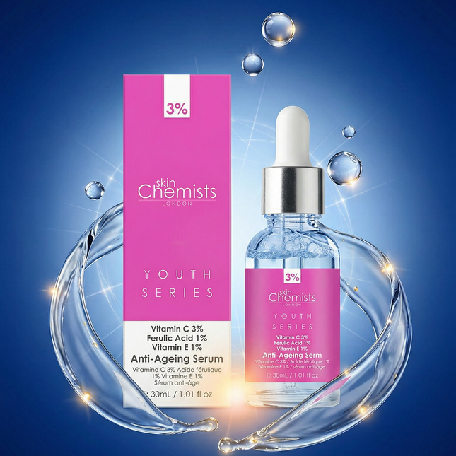 Anti-Ageing Serum Vitamin C 3%, Ferulic Acid 1%, Vitamin E 1% 30ml