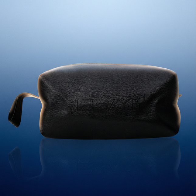Leather Toiletry Bag (Black)
