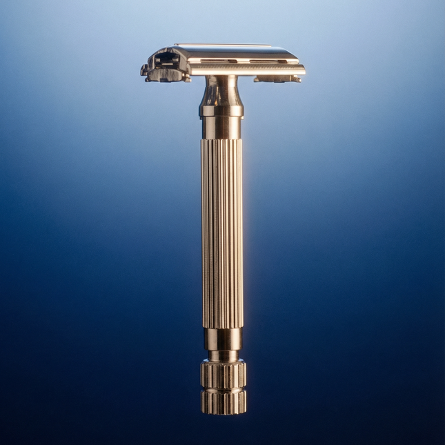 Double Edge Butterfly Safety Razor with Closed Comb