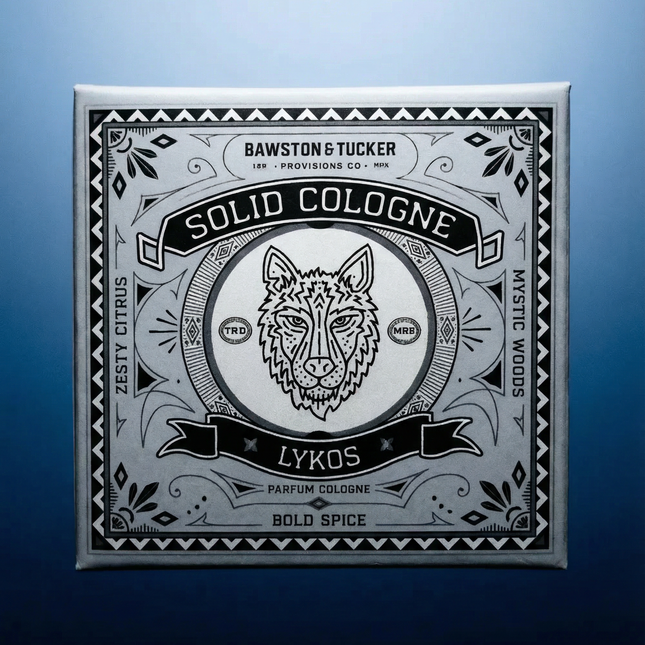 Solid Cologne - Lykos - 0.35 oz Liner + Vessel