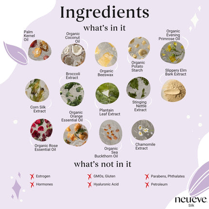 Silk - Natural Vaginal Suppositories for Post-Menopausal Dryness