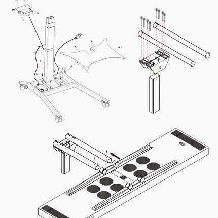 Premium Electric Mobile Stand for Red Light Therapy Panels (RNL900 & RNL1500)