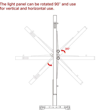 Premium Electric Mobile Stand for Red Light Therapy Panels (RNL900 & RNL1500)