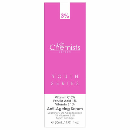 Anti-Ageing Serum Vitamin C 3%, Ferulic Acid 1%, Vitamin E 1% 30ml