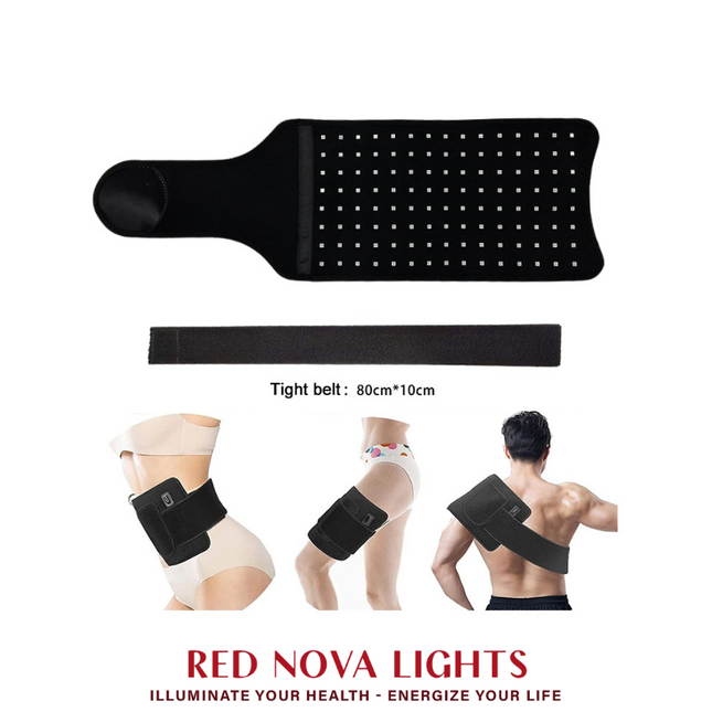 Red Light Therapy Belt for Back Pain & Muscle Recovery – 660nm + 850nm