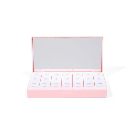 Blush Pink AM/PM Pill Box