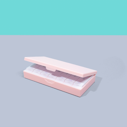 Blush Pink AM/PM Pill Box