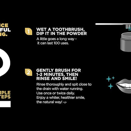 Activated Charcoal Teeth Whitening Powder