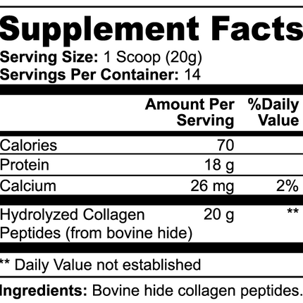 Grass-Fed Hydrolyzed Collagen Peptides