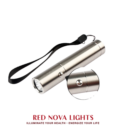 Portable Red Light Therapy Flashlight – Handheld LED Device with 630nm, 660nm & 850nm