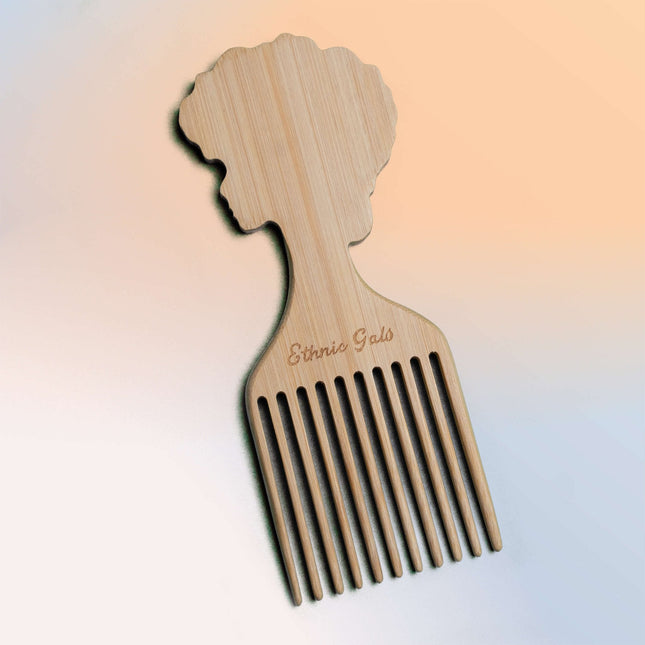 Bamboo Afro Pick
