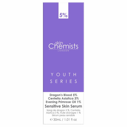 Sensitive Skin Serum Dragon's Blood 5%, Centella Asistica 3%, Evening Primrose Oil 1% 30ml