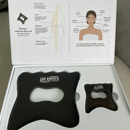Dr. Doug’s Bian Stone Gua Sha Collection – Lymphatic Massage & Sculpting Tools for Body, Face & Neck
