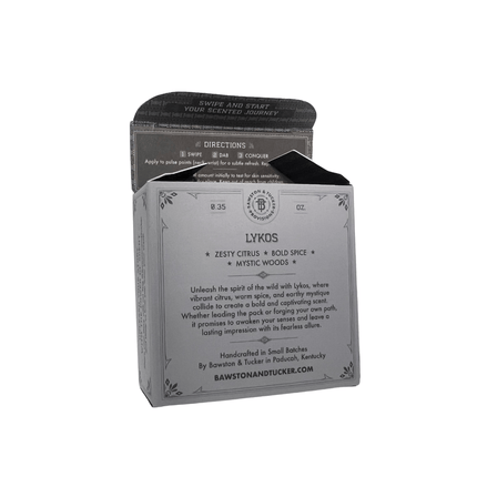 Solid Cologne - Lykos - 0.35 oz Liner + Vessel